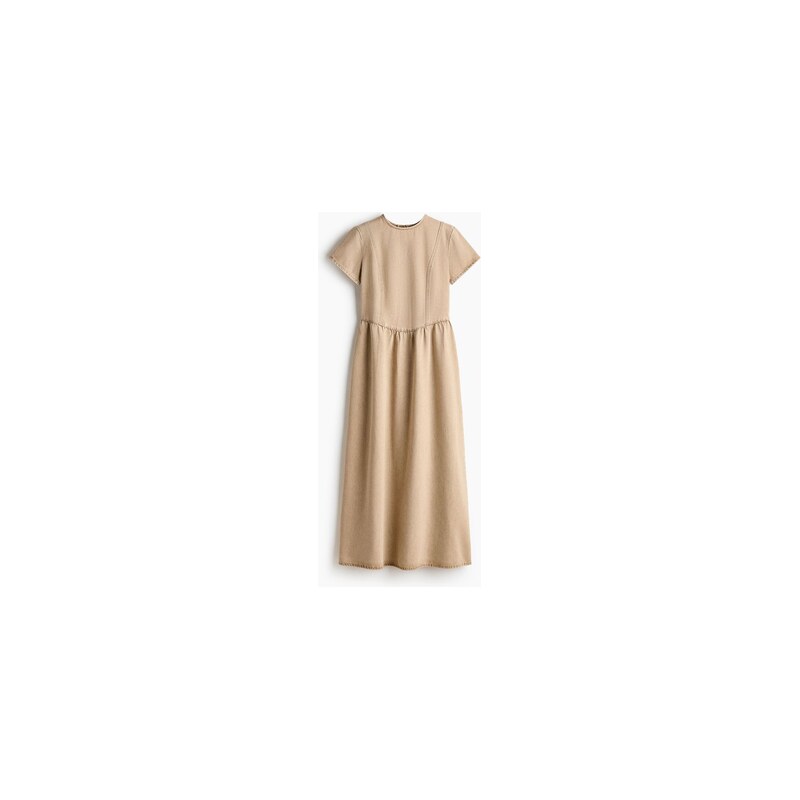 H&M - Džínové maxišaty - Béžová