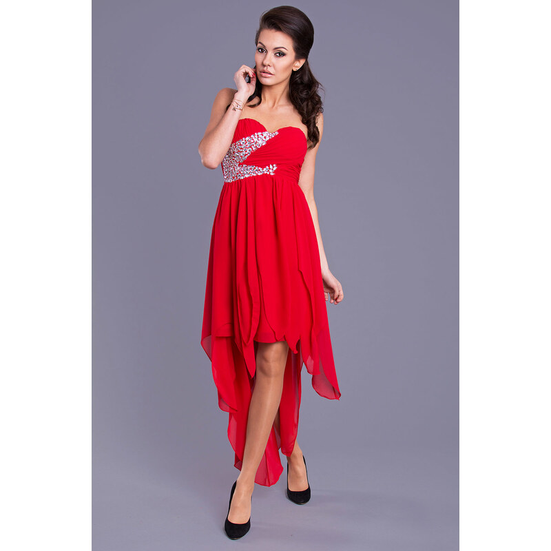 Dámské společenské šaty EVA & LOLA červené