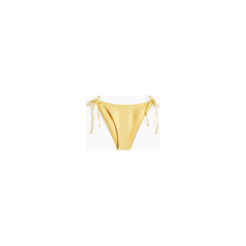 H&M - Zavazovací bikinové kalhotky tanga - Žlutá