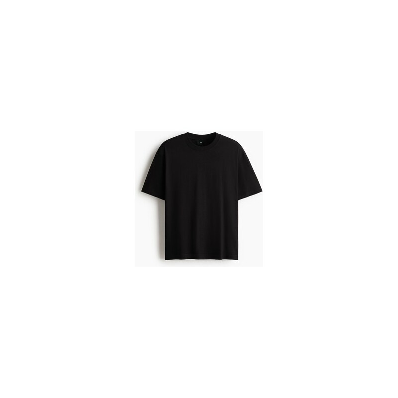 H&M - Tričko Relaxed Fit - Černá