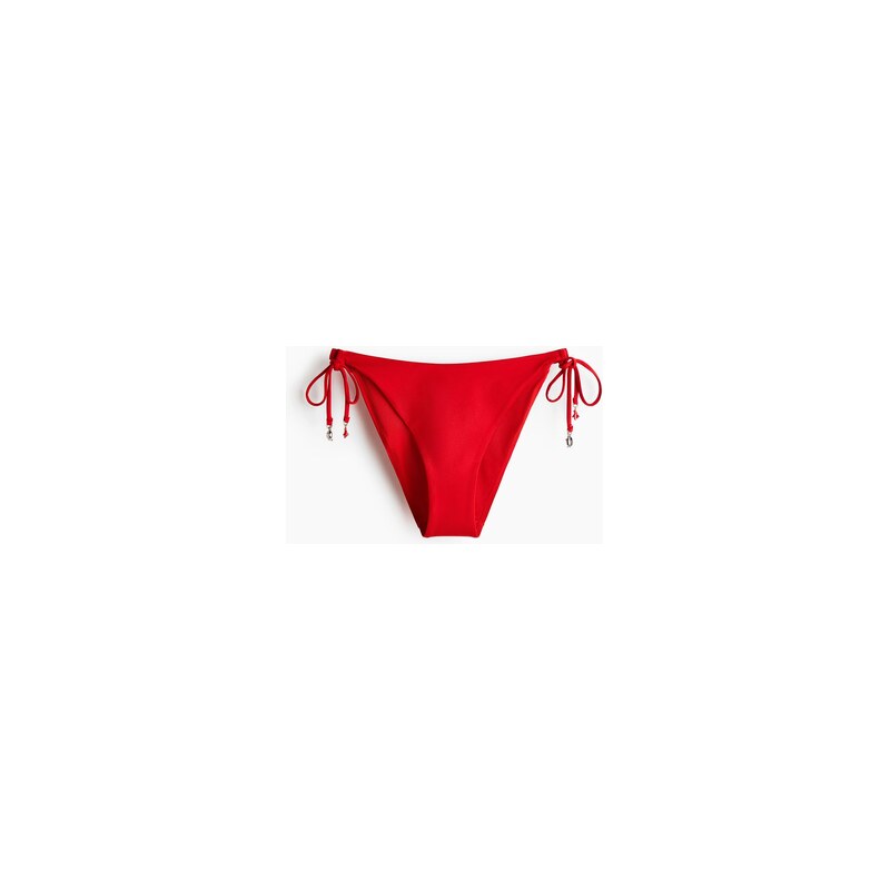 H&M - Zavazovací bikinové kalhotky tanga - Červená