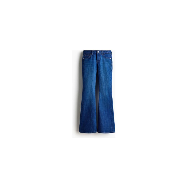 H&M - Flared Low Jeans - Denim Blue