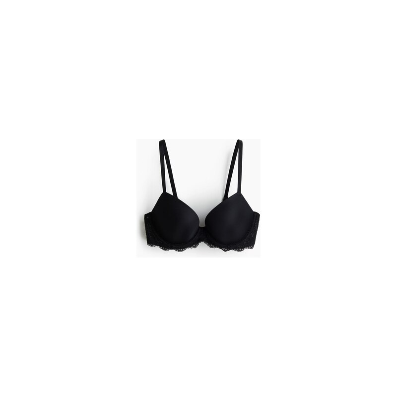 H&M - Push-upka z mikrovlákna - Černá
