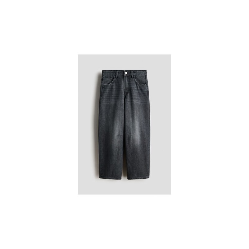 H&M - Barrel-leg jeans - Černá