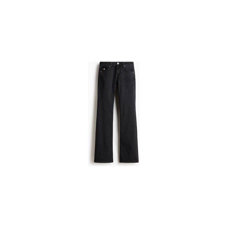H&M - Flared Low Jeans - Sepraná Černá