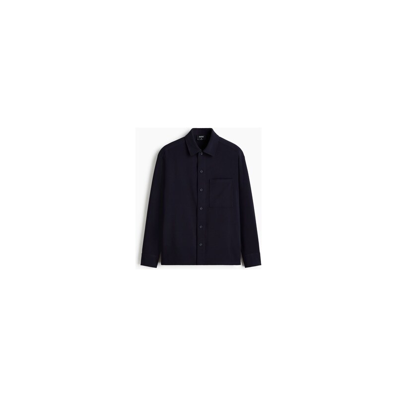 H&M - Svrchní košile Four-way Stretch - Námořnická Modř
