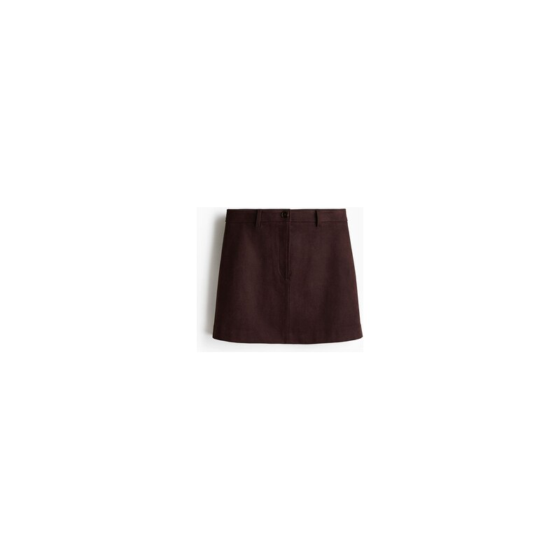 H&M - Minisukně - Tmavě Hnědá