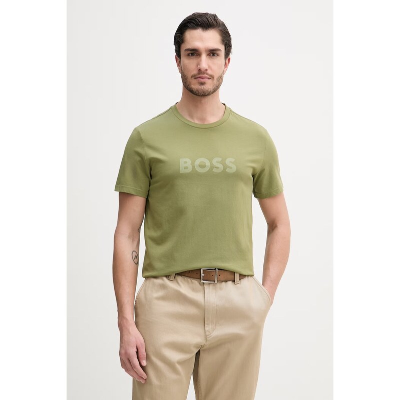 BOSS pánské bavlněné T-Shirt RN