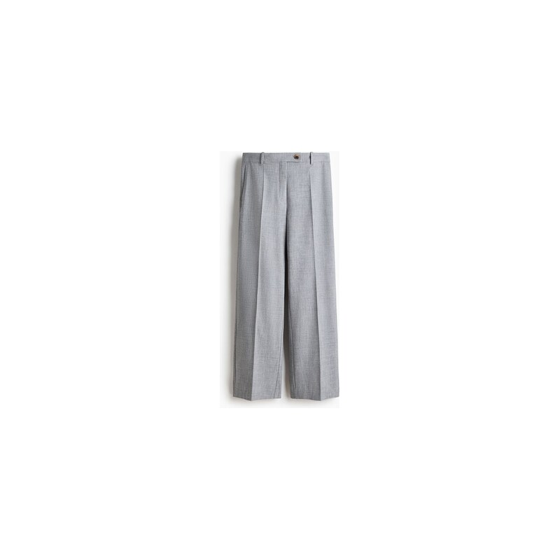 H&M - Elegantní kalhoty - Šedý Melír