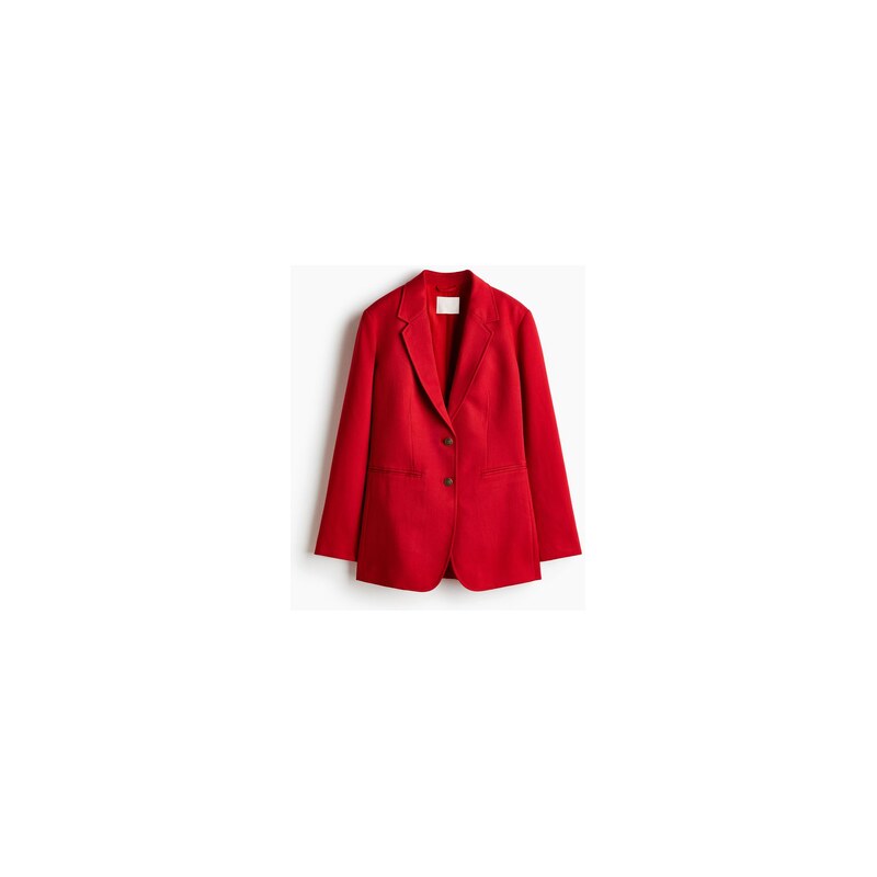 H&M - Jednořadové sako - Červená