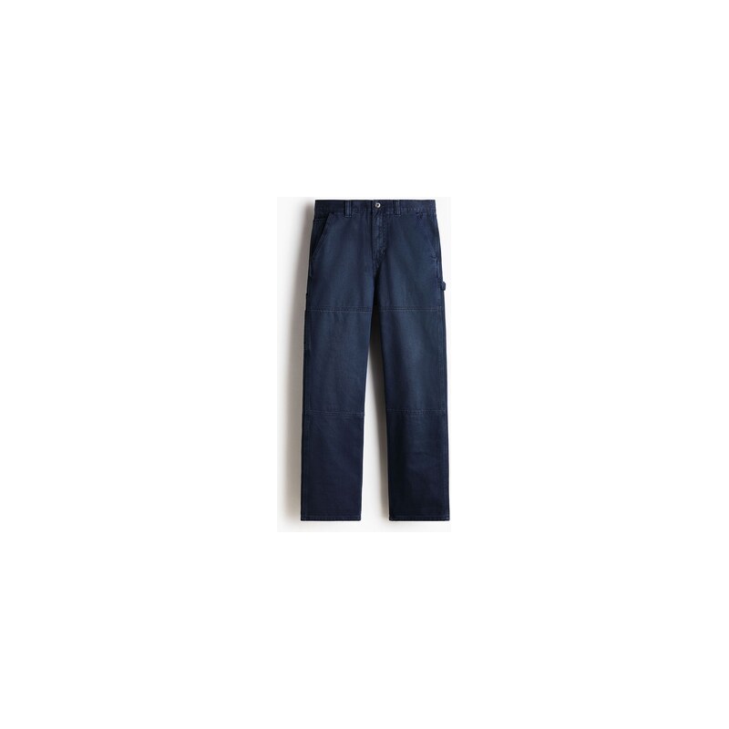 H&M - Kalhoty carpenter Regular Fit - Tmavomodrá