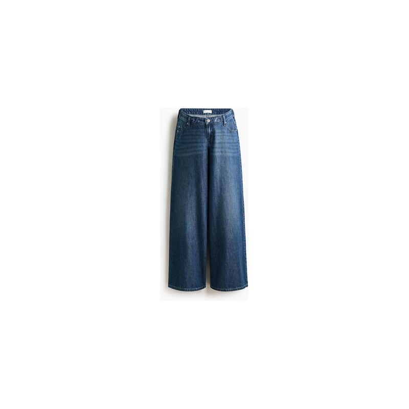 H&M - MAMA Wide Low Jeans - Denim Blue