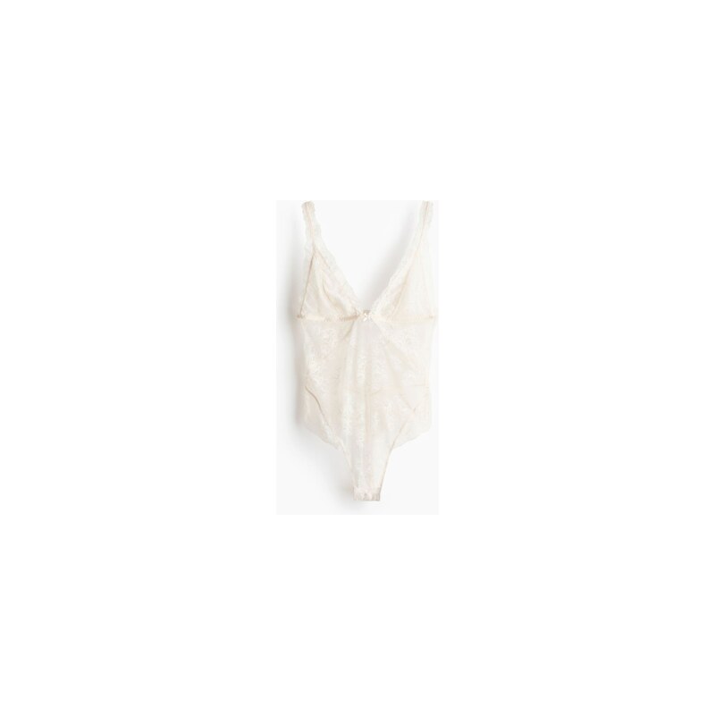 H&M - Krajkové body - Bílá