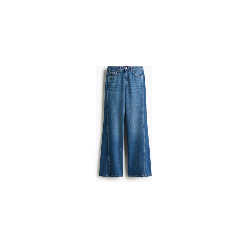 H&M - Flared High Waist Jeans - Denim Blue