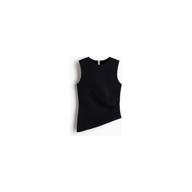 H&M - Asymetrický top - Černá