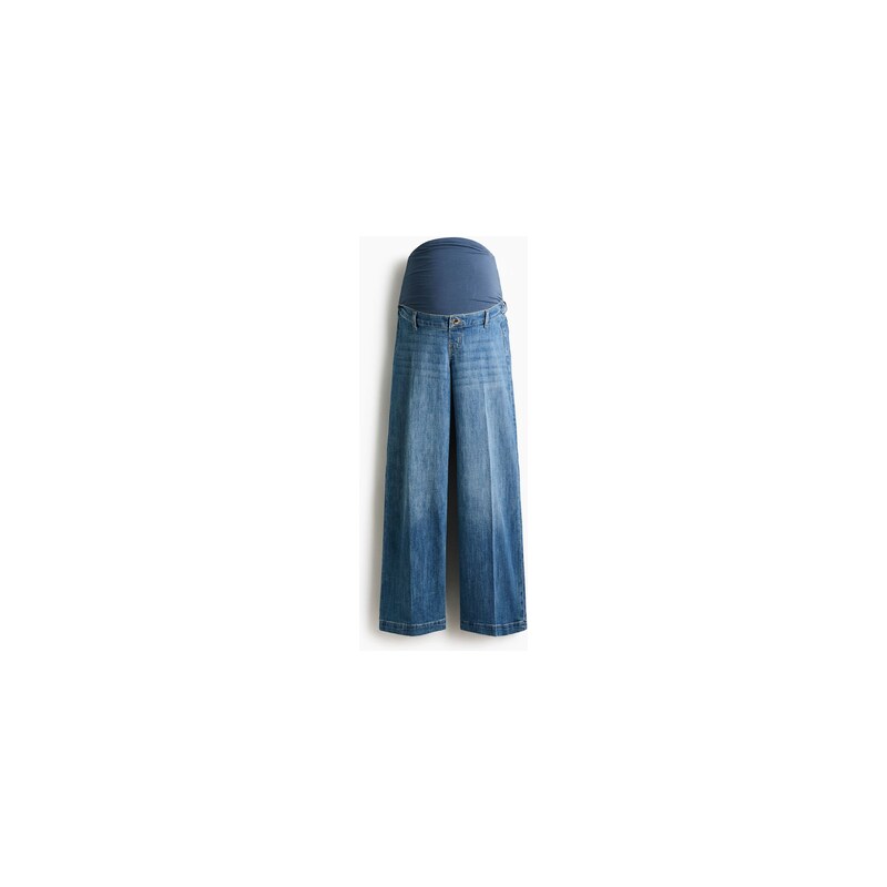 H&M - MAMA Wide Leg Jeans - Denim Blue