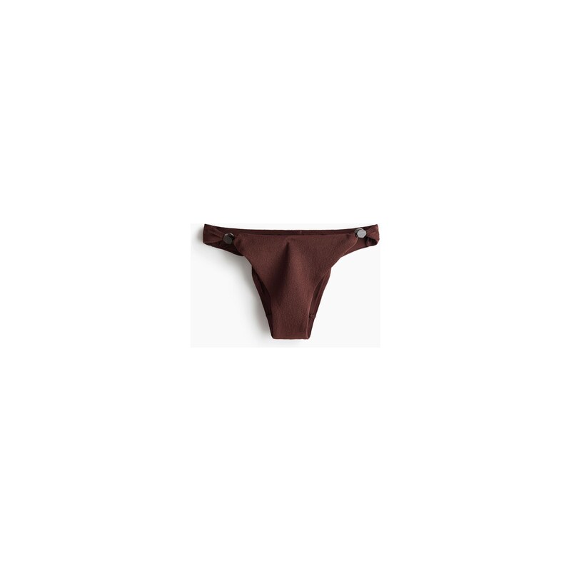 H&M - Bikinové kalhotky cheeky - Tmavě Hnědá