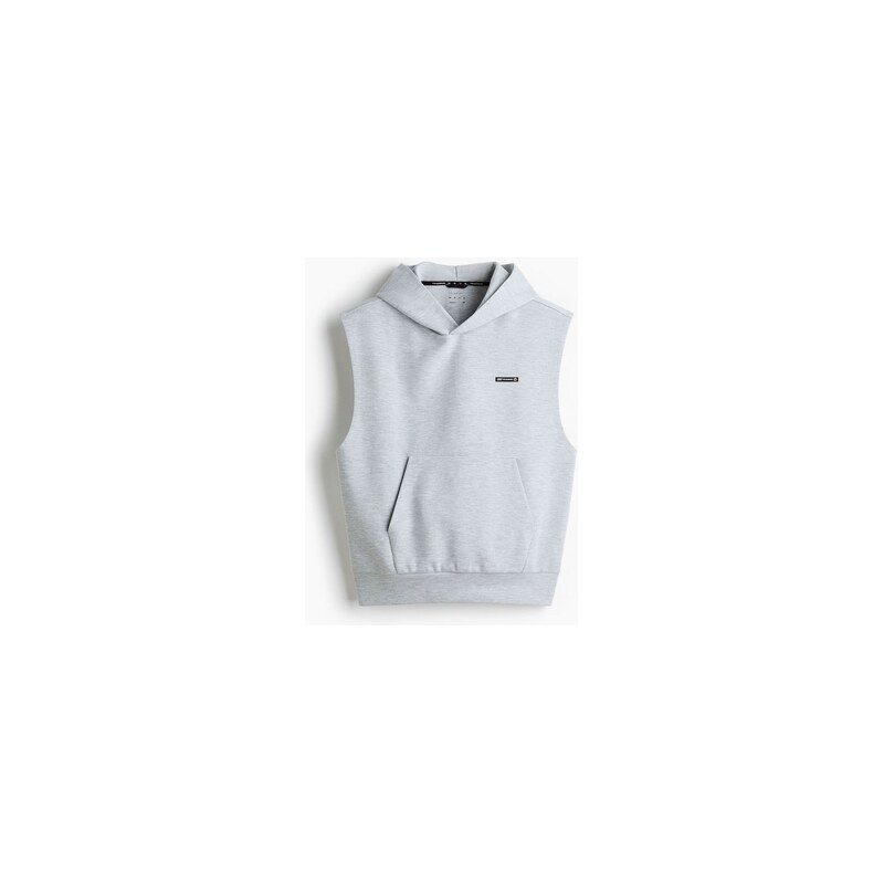 H&M - Sportovní mikina bez rukávů Regular Fit DryMove - Šedý