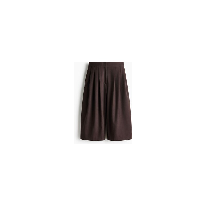 H&M - Wide culottes - Tmavě Hnědá