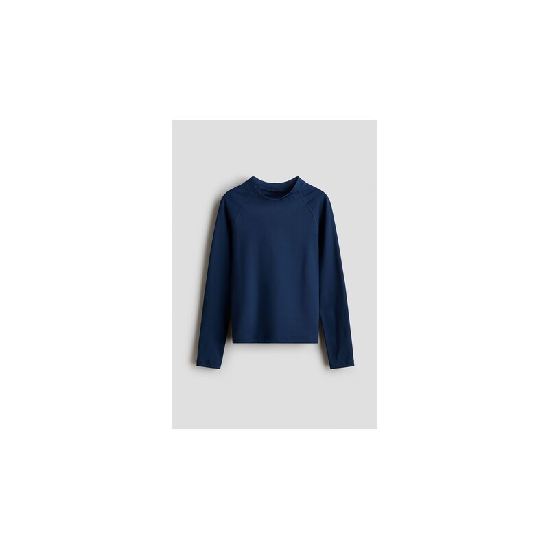 H&M - Plavkové triko - Tmavomodrá