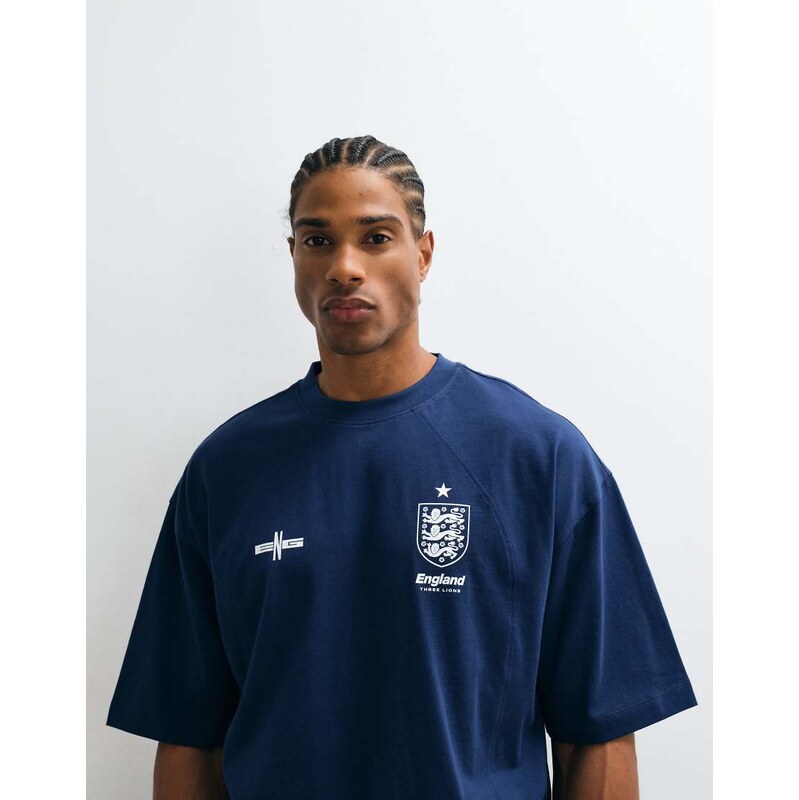 ASOS DESIGN oversized tee with FA World cup England print in