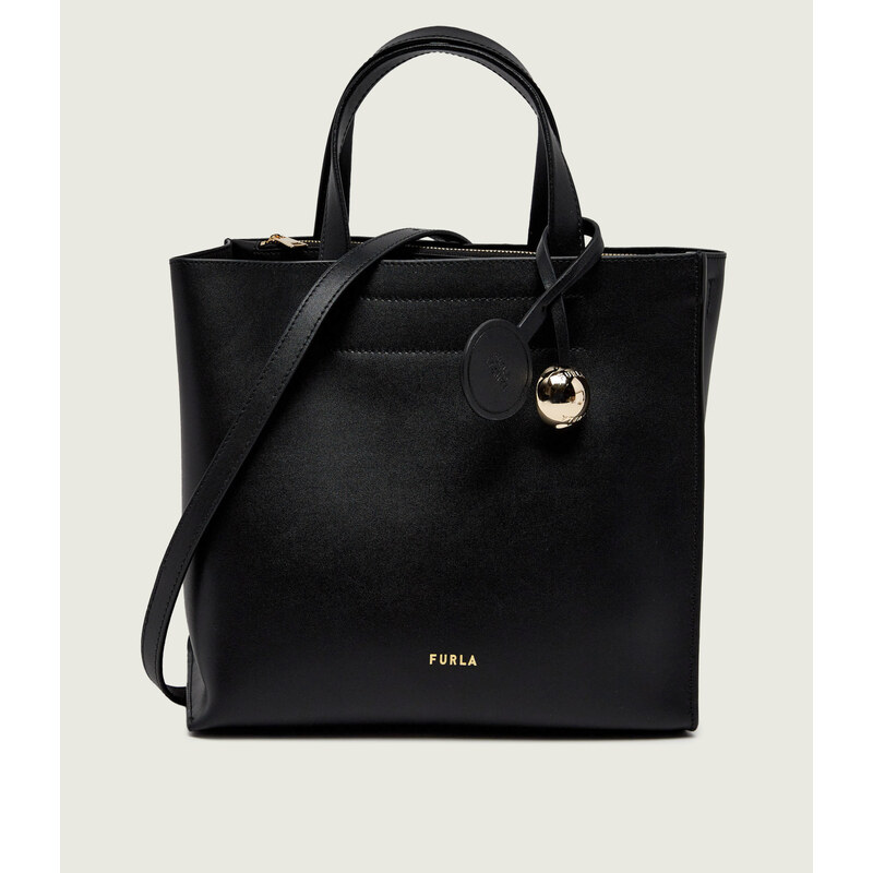 Furla Kožená kabelka na rameno Furla Divide It