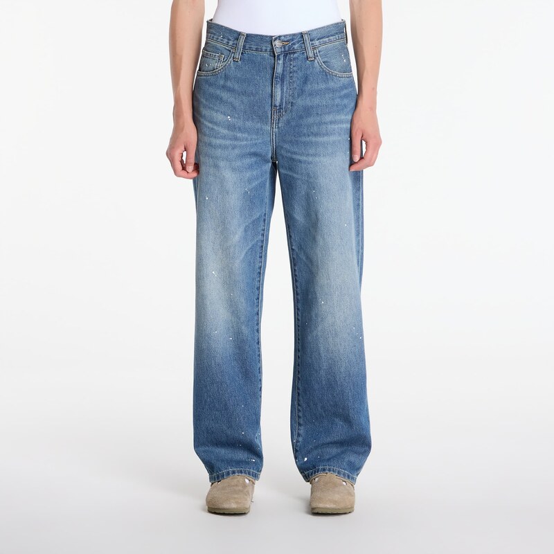 Džíny Carhartt WIP W Arin Pant Blue Destroy Wash, Splatter 30