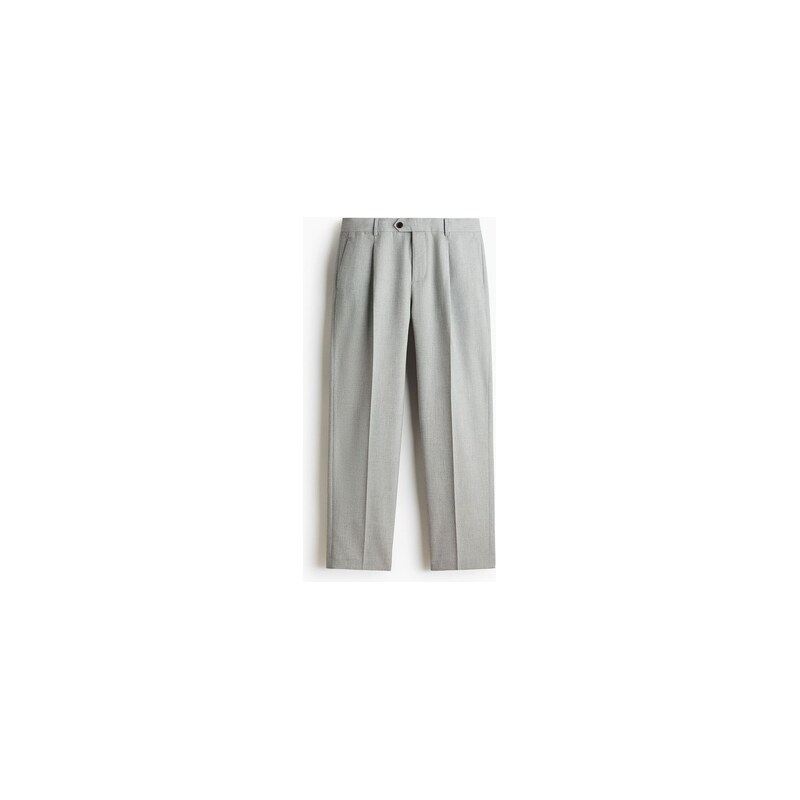 H&M - Elegantní kalhoty Regular Fit - Světle Šedá