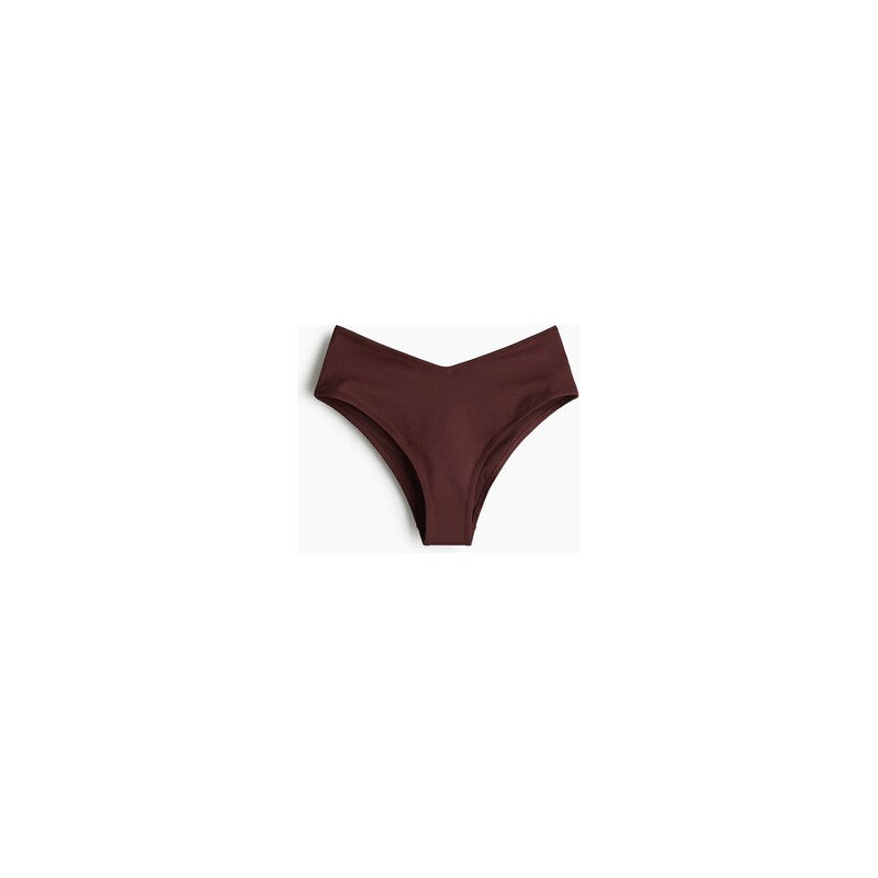 H&M - Bikinové kalhotky Cheeky - Tmavě Hnědá