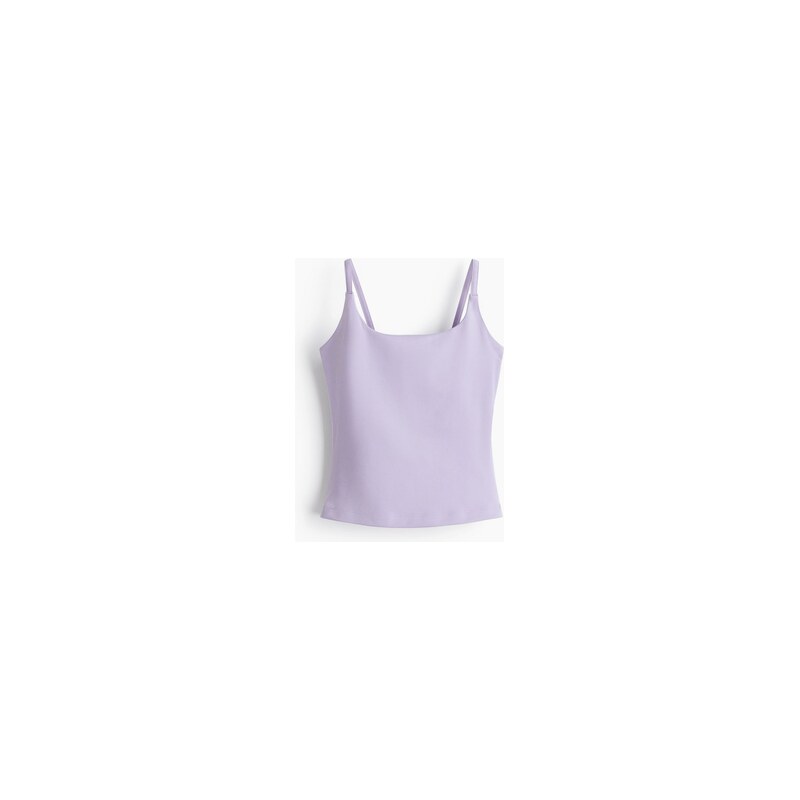 H&M - Sportovní top Slim Fit SoftMove - Světle Fialová
