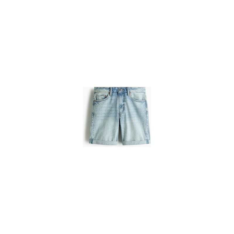 H&M - Džínové šortky Slim - Světlý Denim Blue