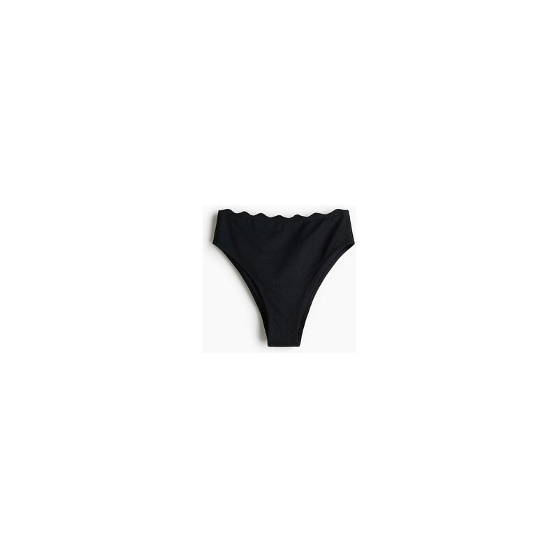 H&M - Bikinové kalhotky cheekys vysokým pasem - Černá