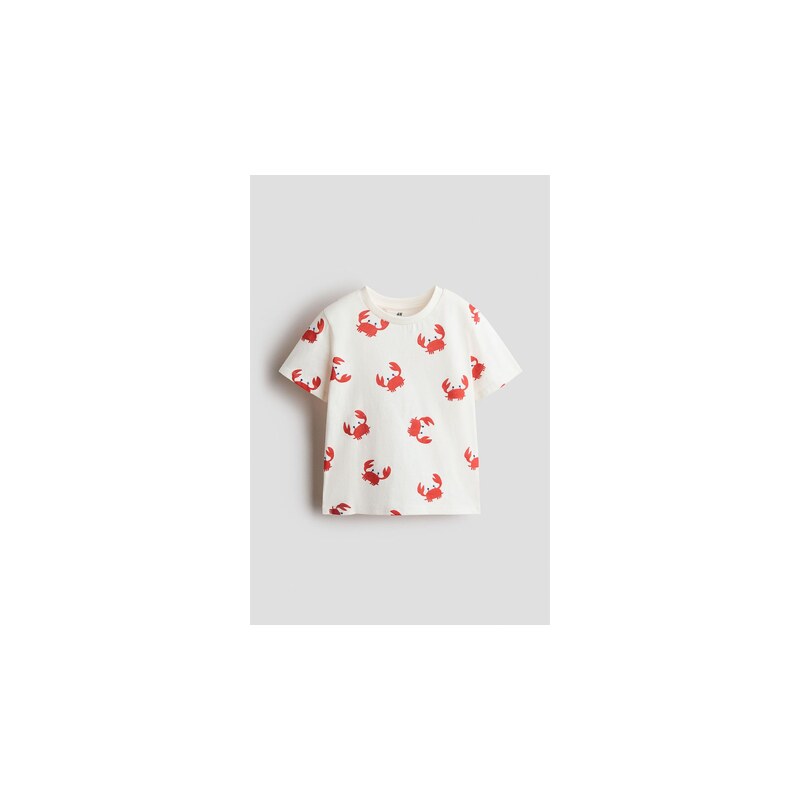 H&M - Tričkos potiskem - Bílá/Krabi