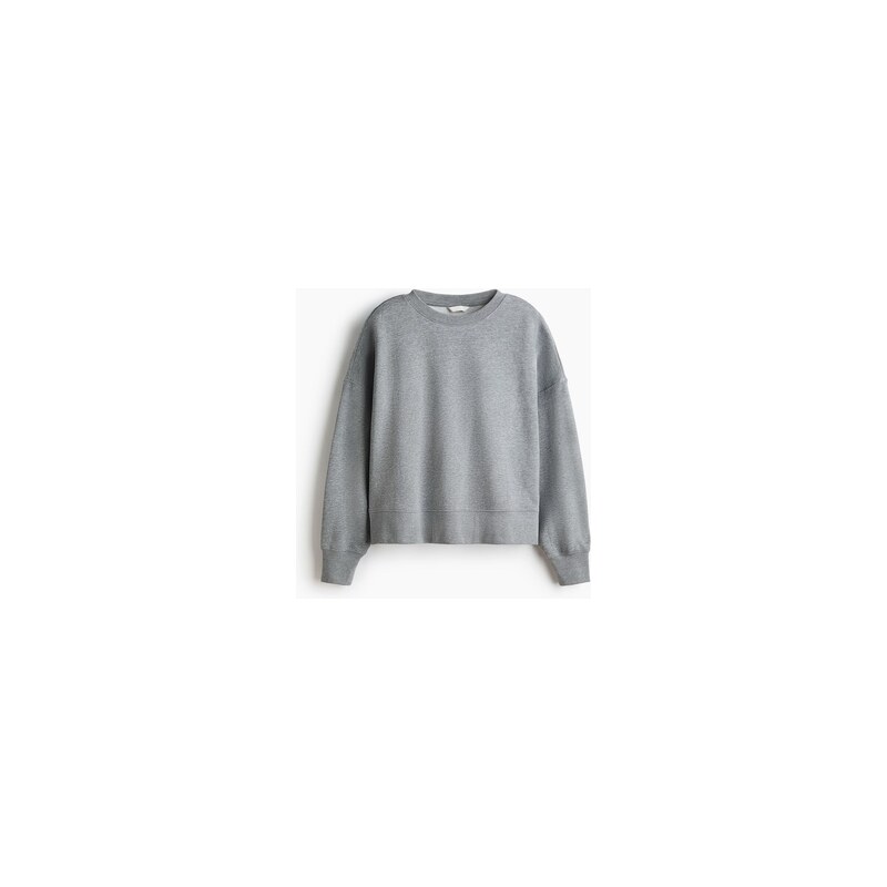 H&M - Oversized mikina - Šedý Melír