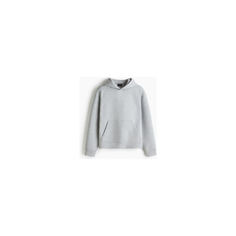 H&M - Mikina z materiálu scuba Loose Fit - Šedý Melír