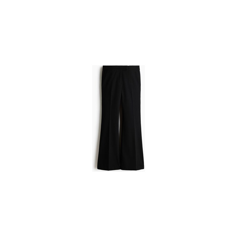 H&M - Kalhoty Flared - Černá