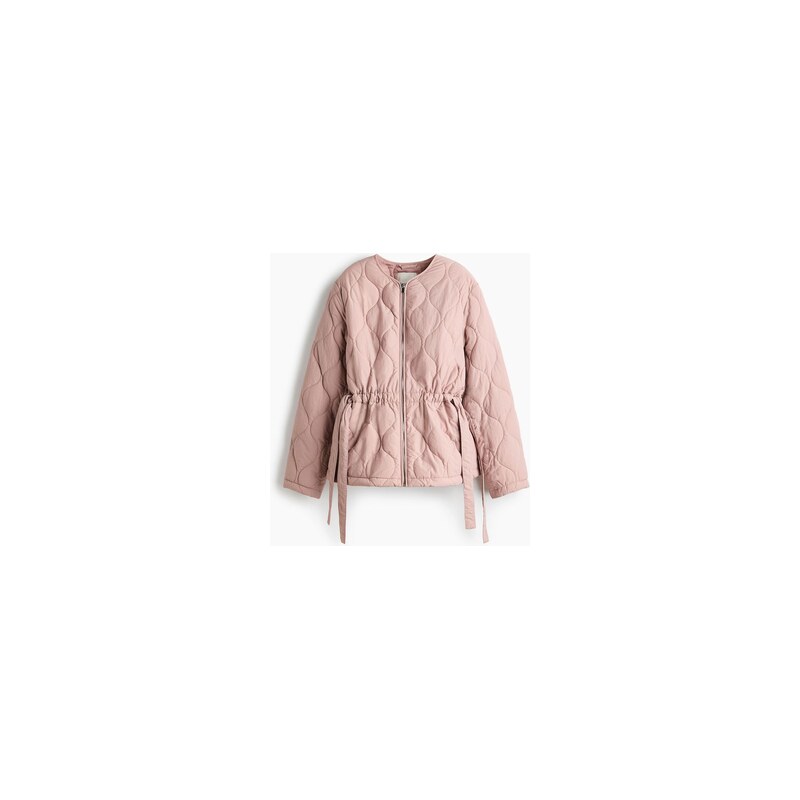 H&M - Prošívaná bunda THERMOLITE - Tlumená Světle Růžová