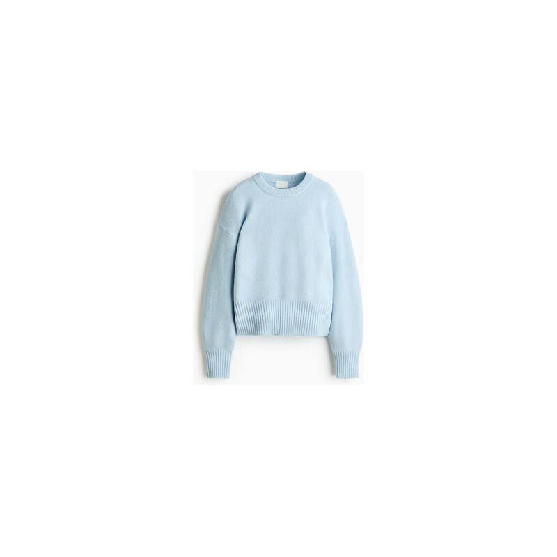 H&M - Oversized svetr - Bleděmodrá