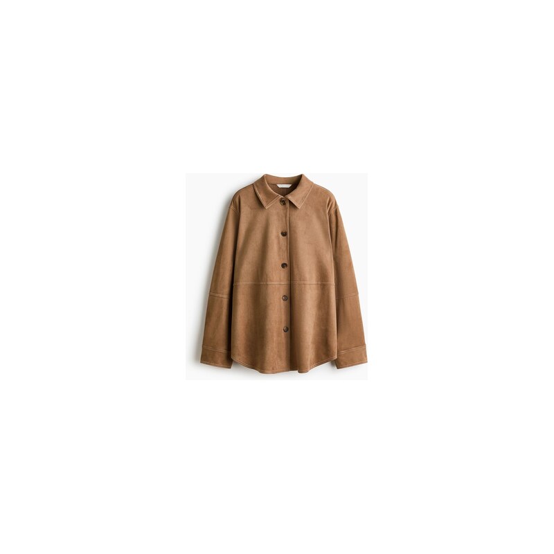 H&M - Košile Loose Fit - Hnědá
