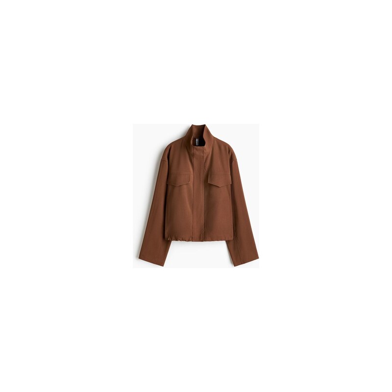 H&M - Bundas komínovým límcem - Hnědá