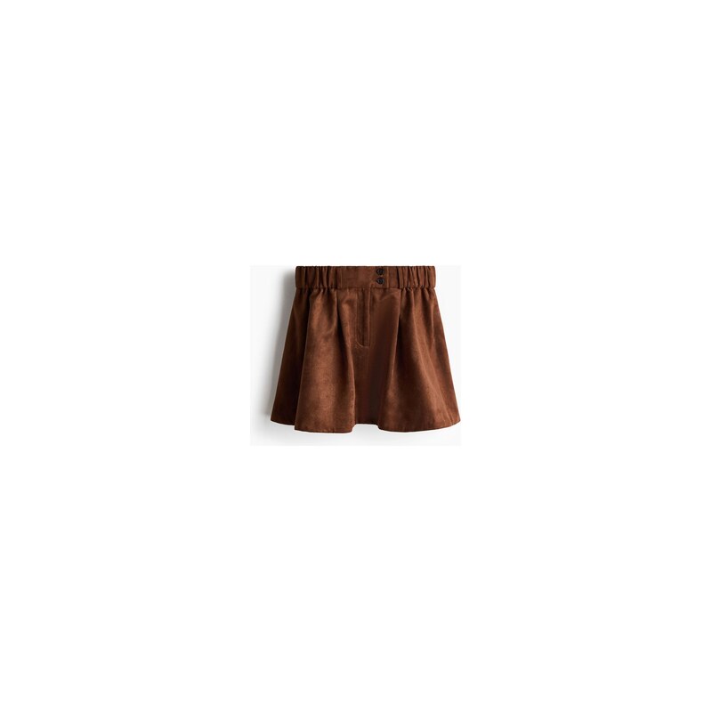 H&M - Minisukně Flared - Hnědá