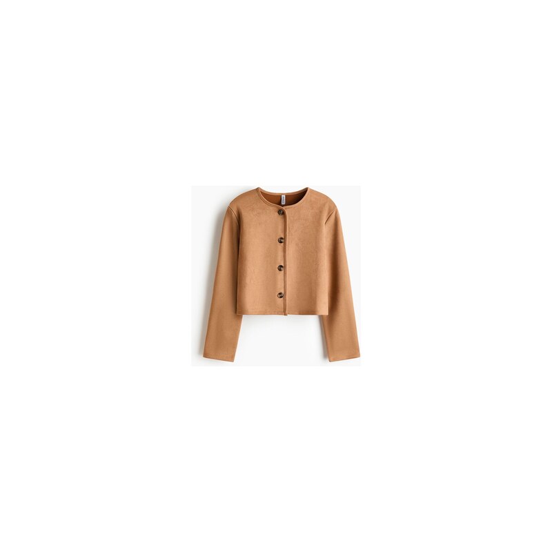H&M - Kardigan - Tmavě Béžová