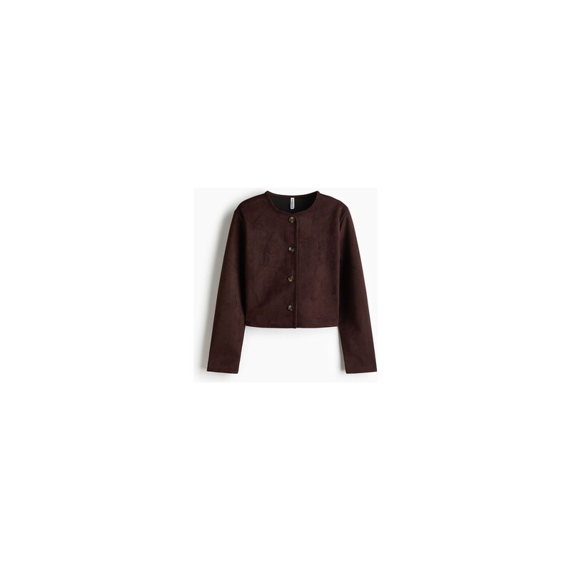 H&M - Kardigan - Tmavě Hnědá
