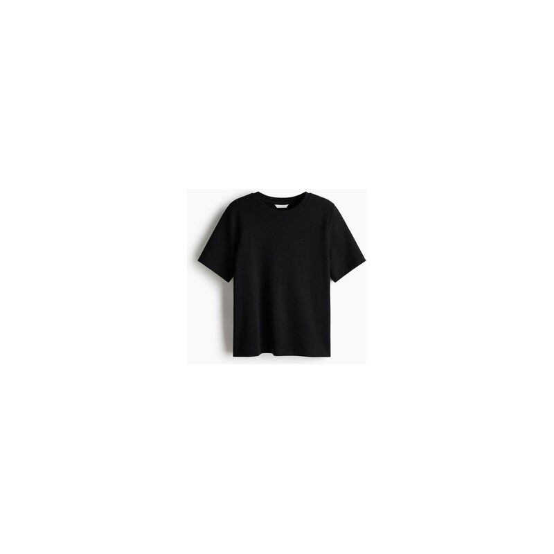 H&M - Tričkos interlockem - Černá