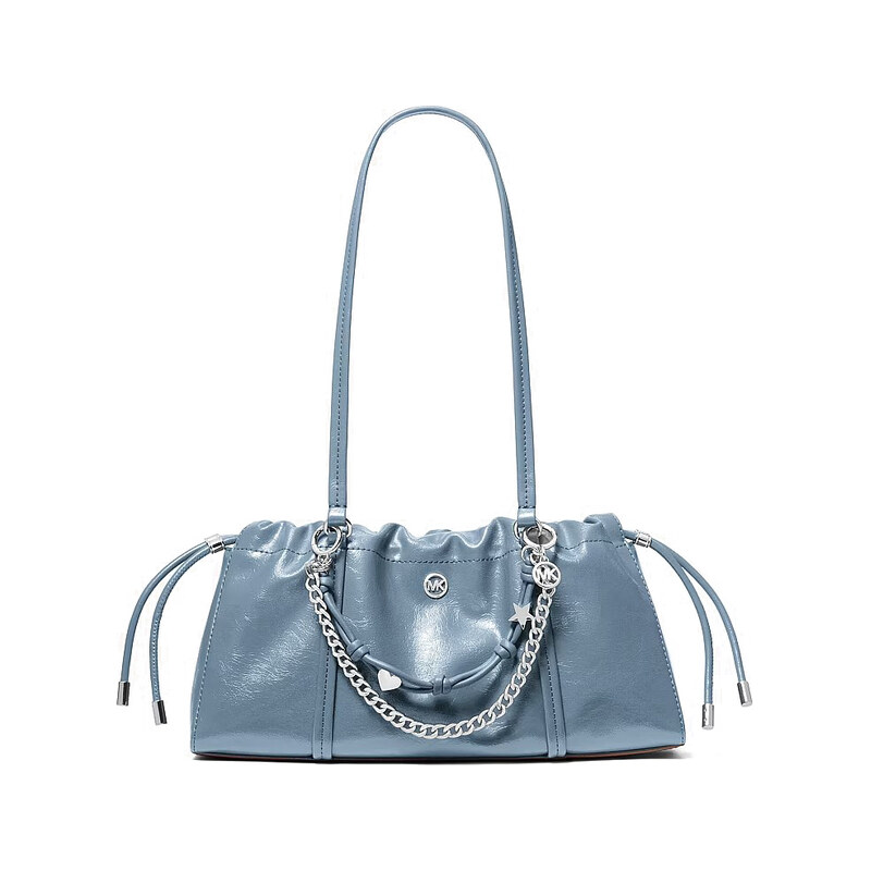 Michael Kors Matilda kožená kabelka modrá