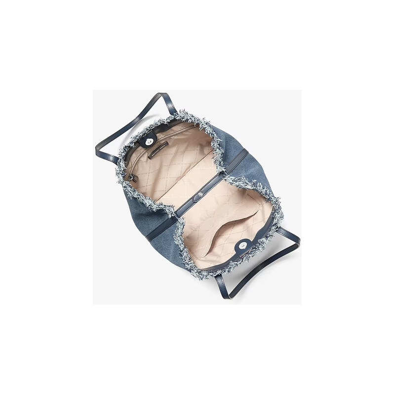 Michael Kors Avalon medium denim kabelka modrá