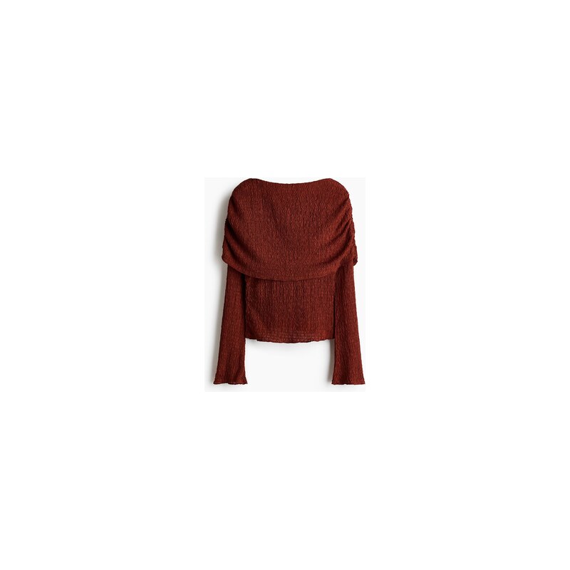 H&M - Vrstvený žerzejový top - Rezavě Červená