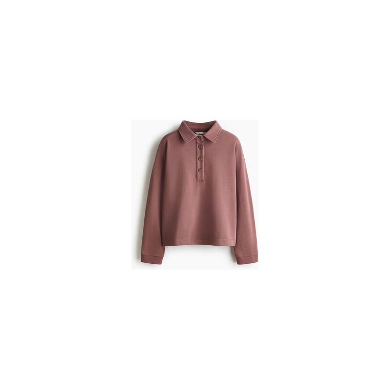 H&M - Mikinas límcem - Tlumená Tmavě Růžová