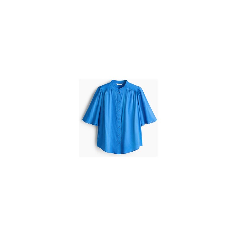 H&M - Halenka z bavlněné směsi - Modrá