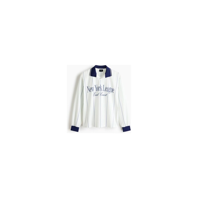 H&M - Fotbalové tričko Loose Fit - Bílá/New York League